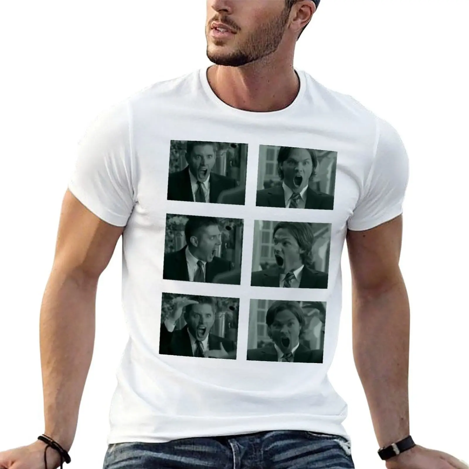 

Jared and Jensen Outtake photoset T-Shirt man t shirt heavy cotton t shirts with prints T-Shirt