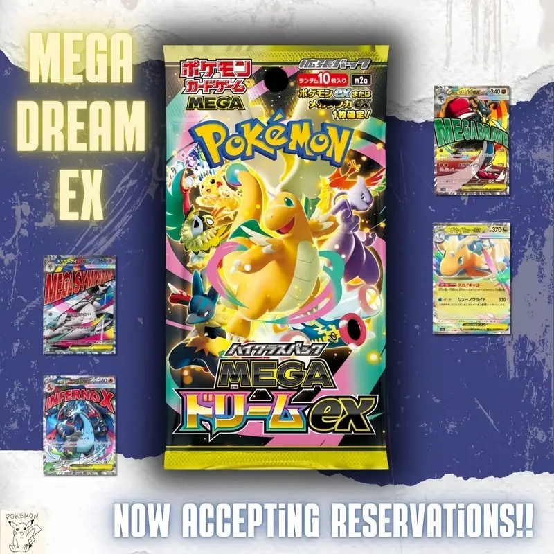 

Anime Pokemon Charizard TCG M2A Edition Trading Collectible Cards Mega Dream Ex Golden Box Multi Style Periphery Fun Toys Gifts