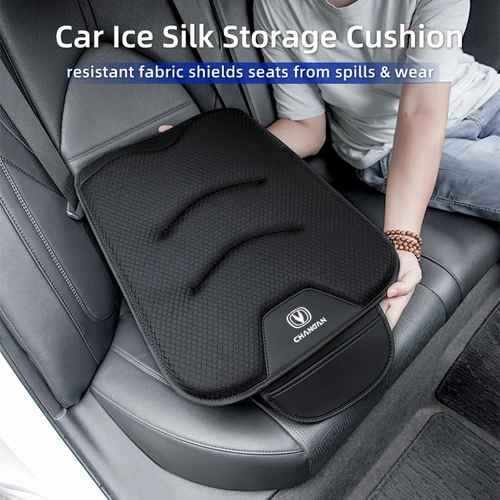Imagen 2 del producto Bolsa de almacenamiento de cojín de seda de hielo para coche, funda de asiento transpirable para Changan CS75 CS35 Plus CS15 CS95 RAETON CX70 CS55 EADO CX20 Alsvin CS