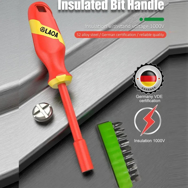 

LAOA1/4 multifunctional hexagonal socket wrench screwdriver 1000V insulated socket screwdriver special for electricians