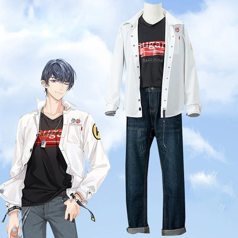 

Anime Game Tears Of Themis Marius Von Hagen White Coat Top Pants Set Halloween Cosplay Clothing