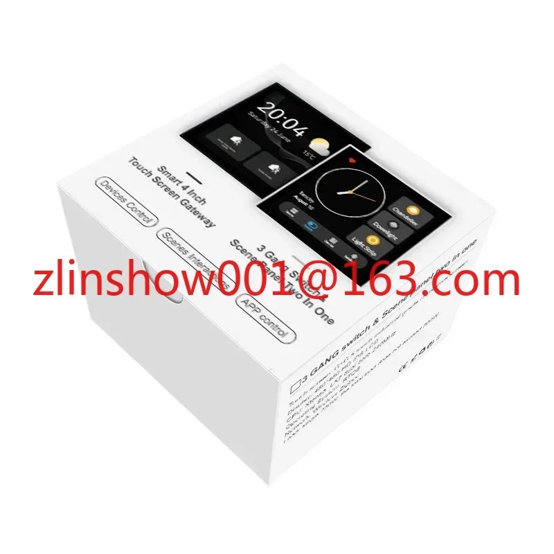 

2025 new smart home 220V 110V wall switch with touch screen LCD display with tuya/life smart mobile APP remote control function