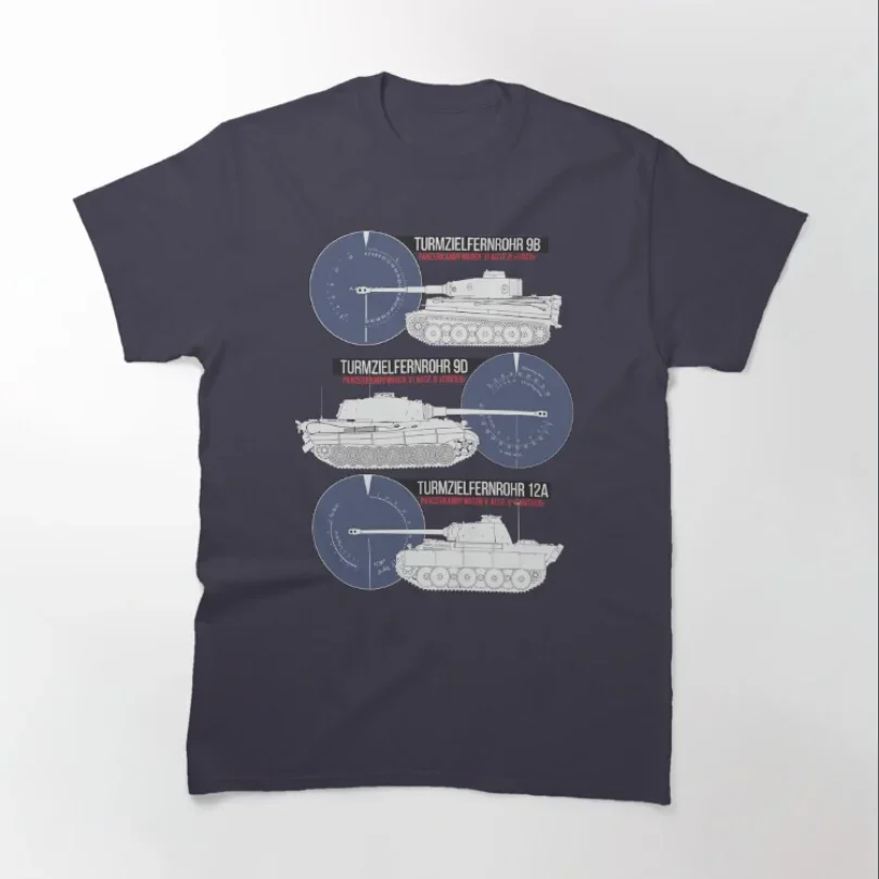 Army Wehrmacht Tanks and With Sights T-Shirt 100% Cotton O-Neck Summer Short Sleeve Casual Mens T-shirt Size S-3XL