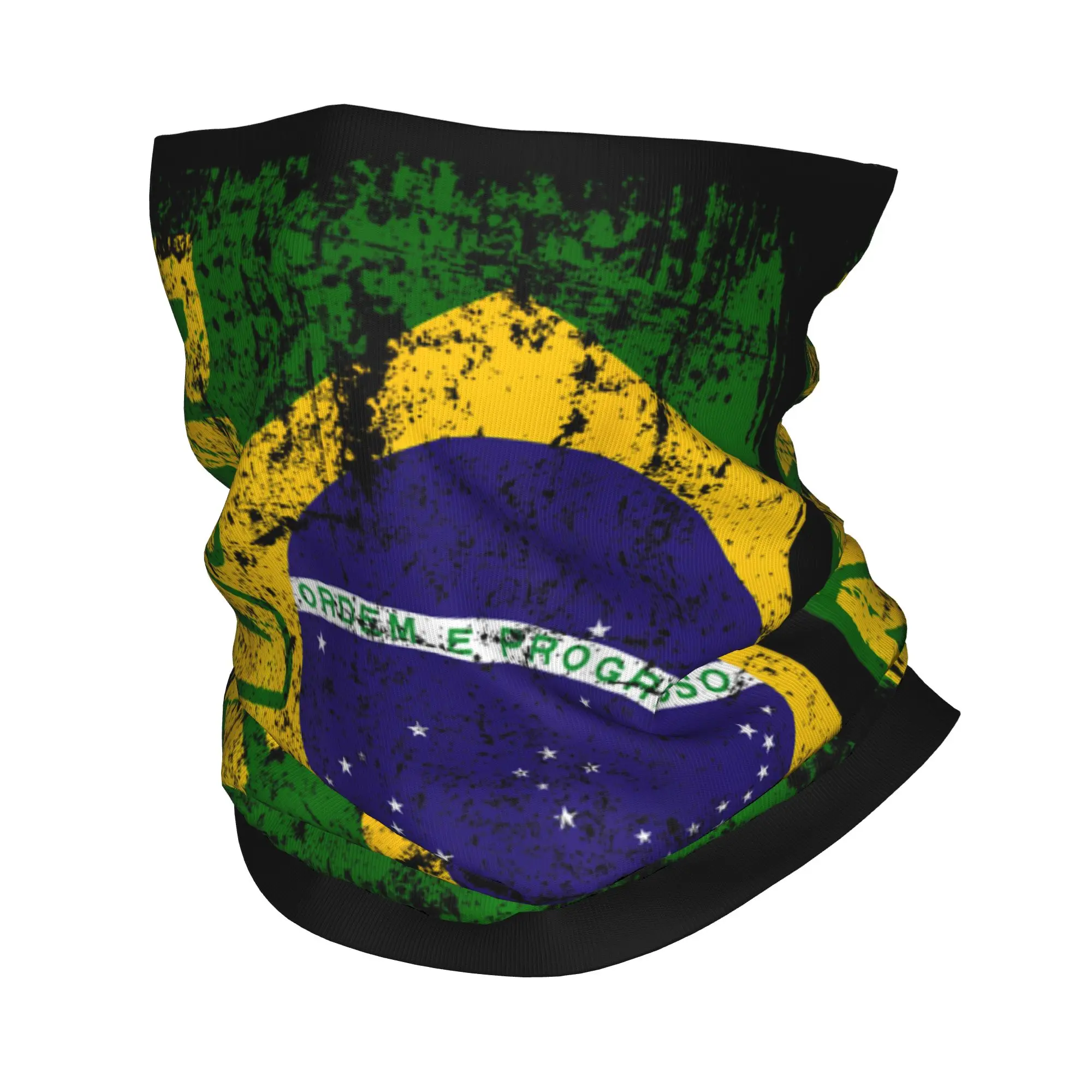 Brazilian Flag of Brazil BR Pride Bandana Neck Gaiter Souvenir Balaclavas Face Mask Scarf Multi-use Headband Men Women Adult