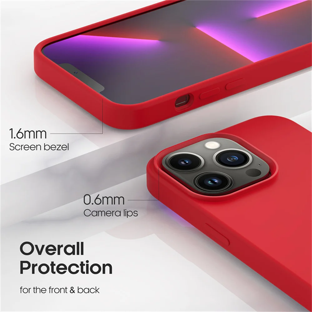 Casing Ponsel Warna Solid Sederhana untuk iPhone 16 Pro Max 15 14 11 12 13 Pro Max 12 16 Pro Sampul Mewah Tahan Benturan