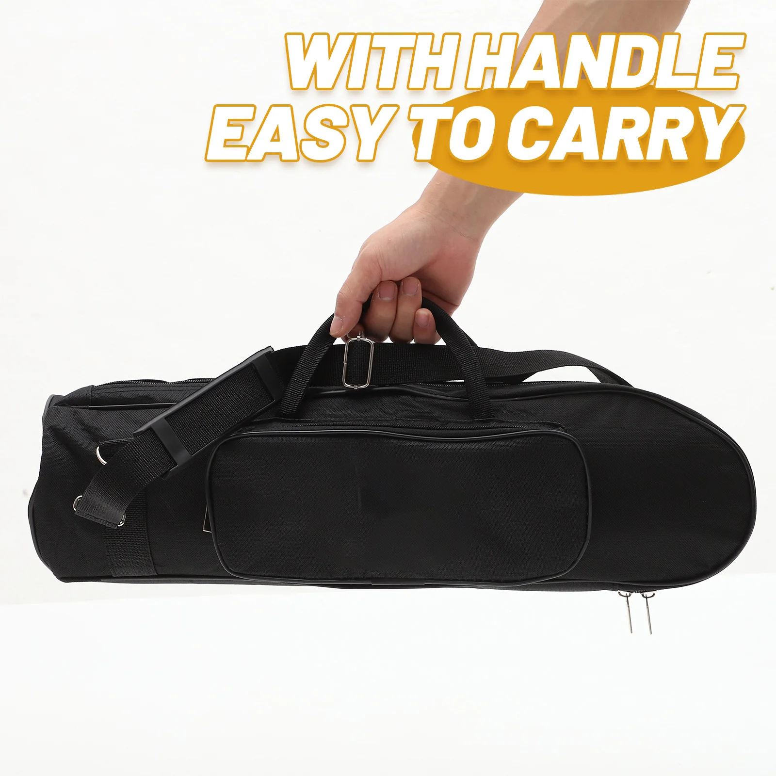 

Thicken Trumpet Carrying Bag Durable Cotton Soft Inside Comfortable Shoulder Strap Breathable Zipper Storage Organizer Pouch