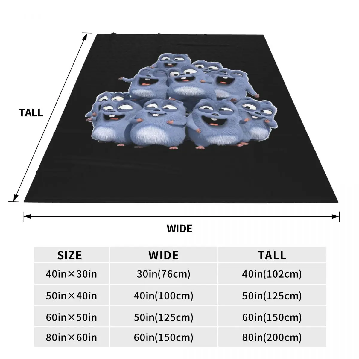 Animation Grizzy And The Lemmings Cartoon Anime Blanket Flannel Sofa Throw Multi-function for Home Travel Throws Bedspread Quilt