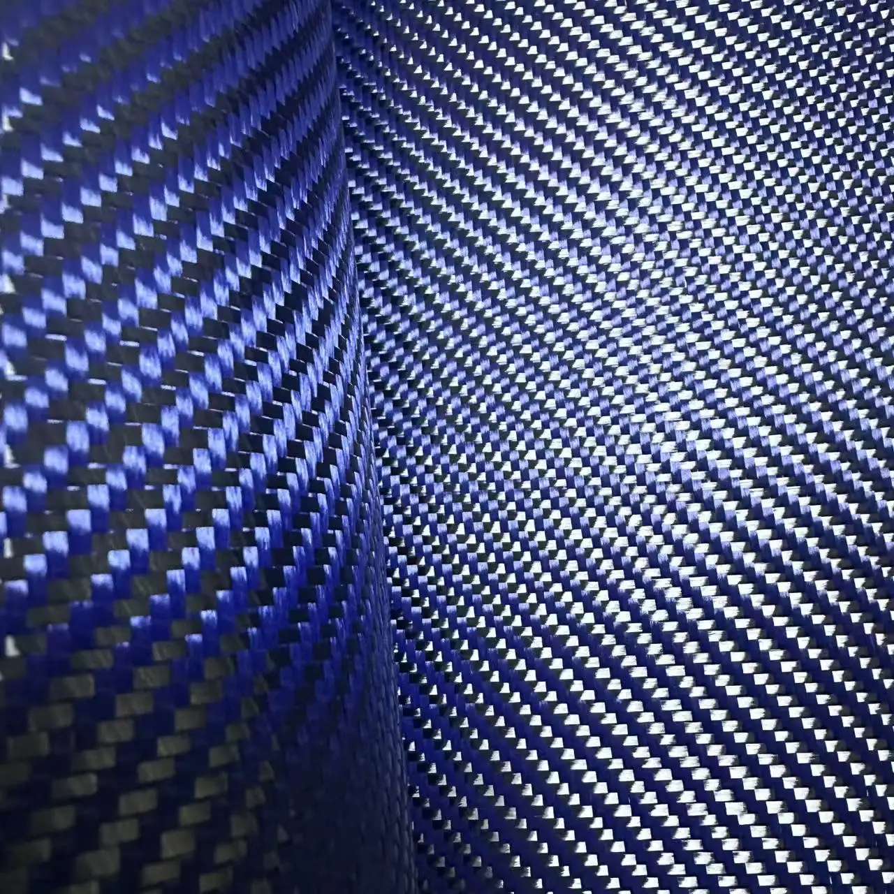 

3K 200gsm 2x2 Red Blue yellow Kevlar & Carbon fiber mixed Fabric Twill 20" / 50cm Aramid fiber Hybrid Carbon Kevlar Cloth
