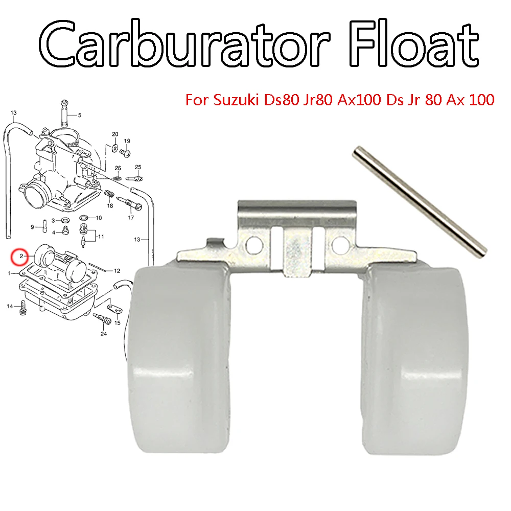 

Carburetor Carb Float Set For Suzuki Ds80 Jr80 Ax100 Ds Jr 80 Ax 100 13250-04700