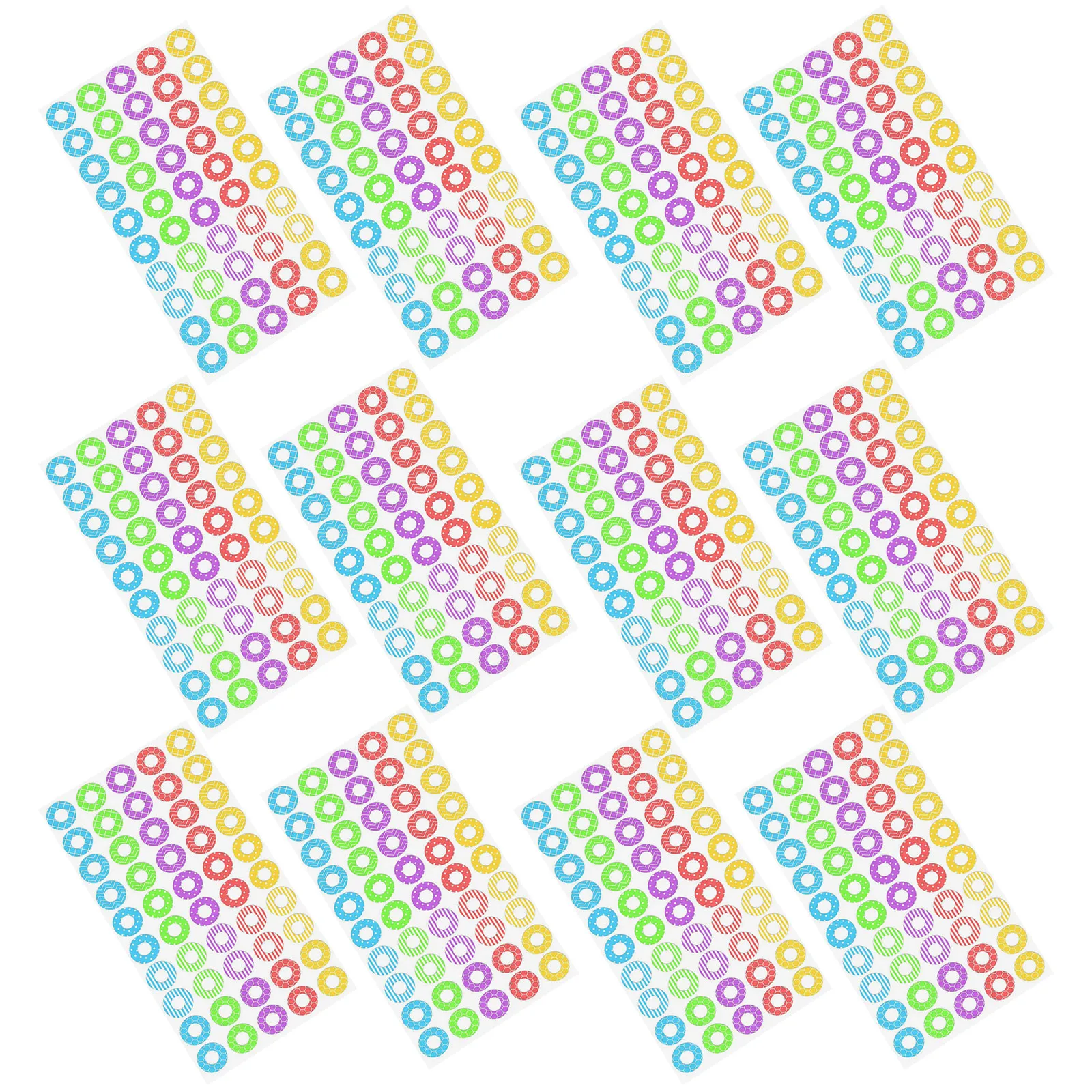750Pcs Round Hole Reinforcement Stickers Self-Adhesive Circles for Binder Paper Loose Leaf Notebooks Hole Reinforcement Stickers