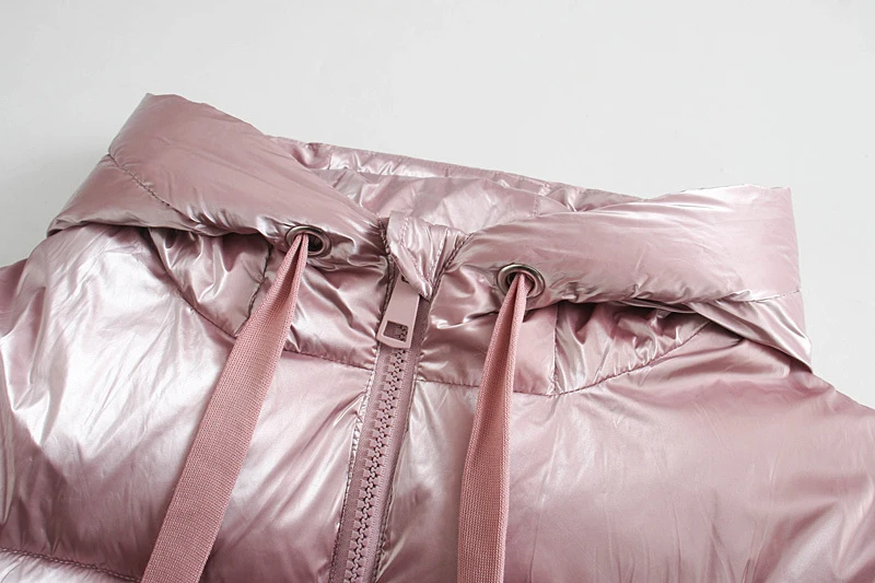 DEEABAE 여성 겨울 자켓 패션 따뜻한 후드 짧은 코튼 코트 달콤하고 귀여운 기질 코트