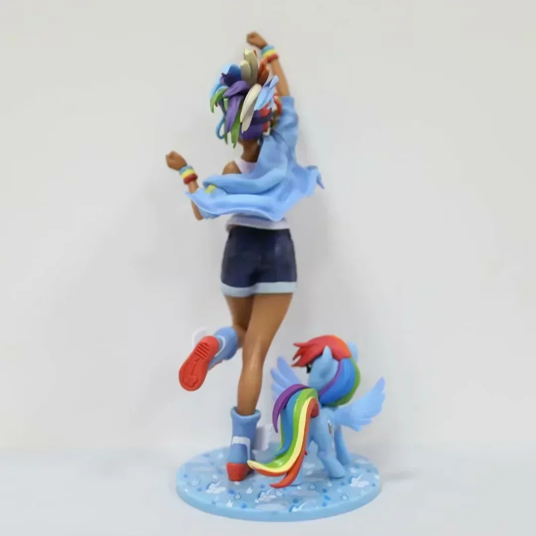 My Little Pony Figure Rainbow Dash Figures Kawai Rainbow Dash Applejack Fluttershy Twilight Sparkle Figure Pvc Model Doll Toys