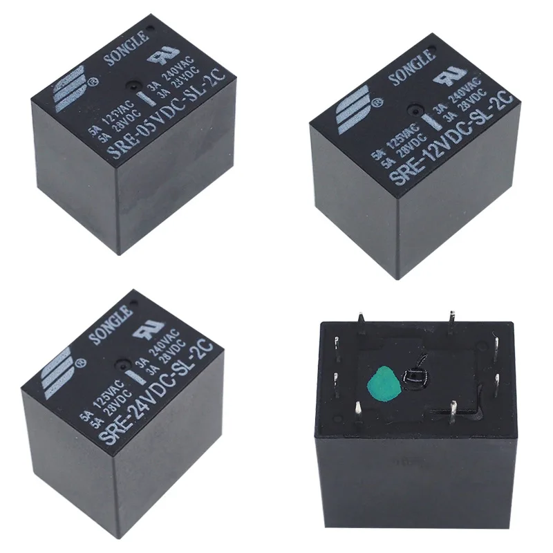 SRE-05V 12V 24VDC-SL-2C 8Foot Composite Relay 8Foot2Group Conversion3A 240V
