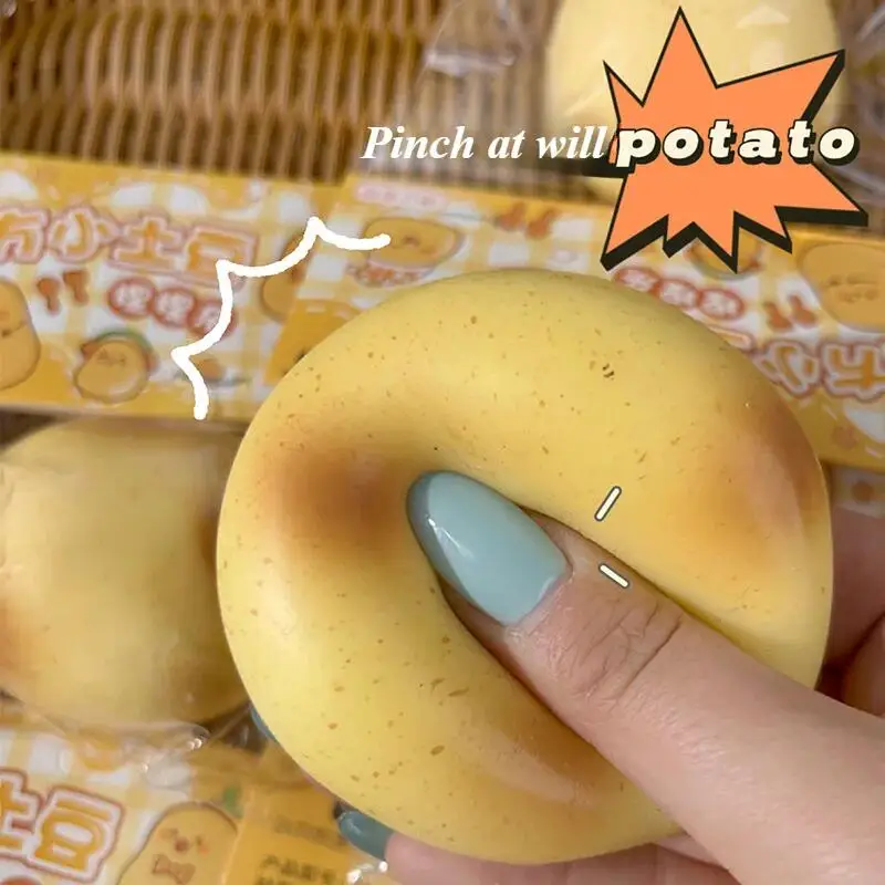 Jouet de simulation de pomme de terre pour enfants, rebond lent, créatif, pincement souligné, Charleroi, jamais, dessin animé, éponges souples, décompression, ventilation, jouets à presser, chaud