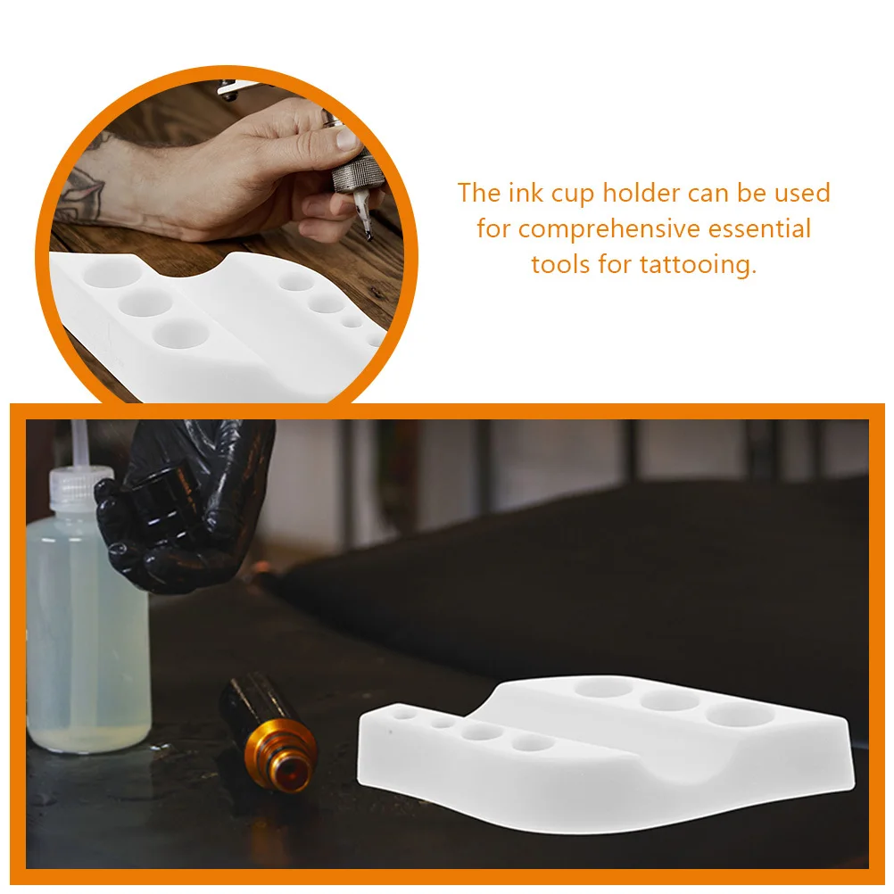 

2Pcs Color Silicone Ink Cup Stand Tattoo Ink Holder Pigment Rack Pen Rest Tool Organizer for Tattoo Pigment Storage