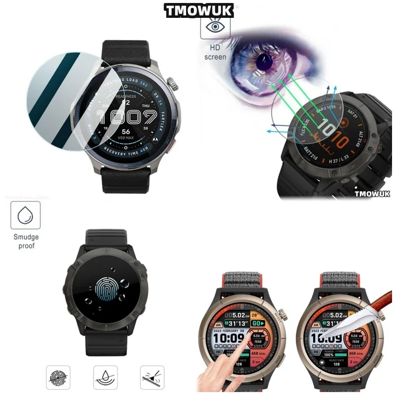 For Amazfit GTR Cheetah Pro Active Edge Balance 2 Falcon - 9H Hard Anti - Scratch HD Tempered Glass For Smart Watch Screen Prote