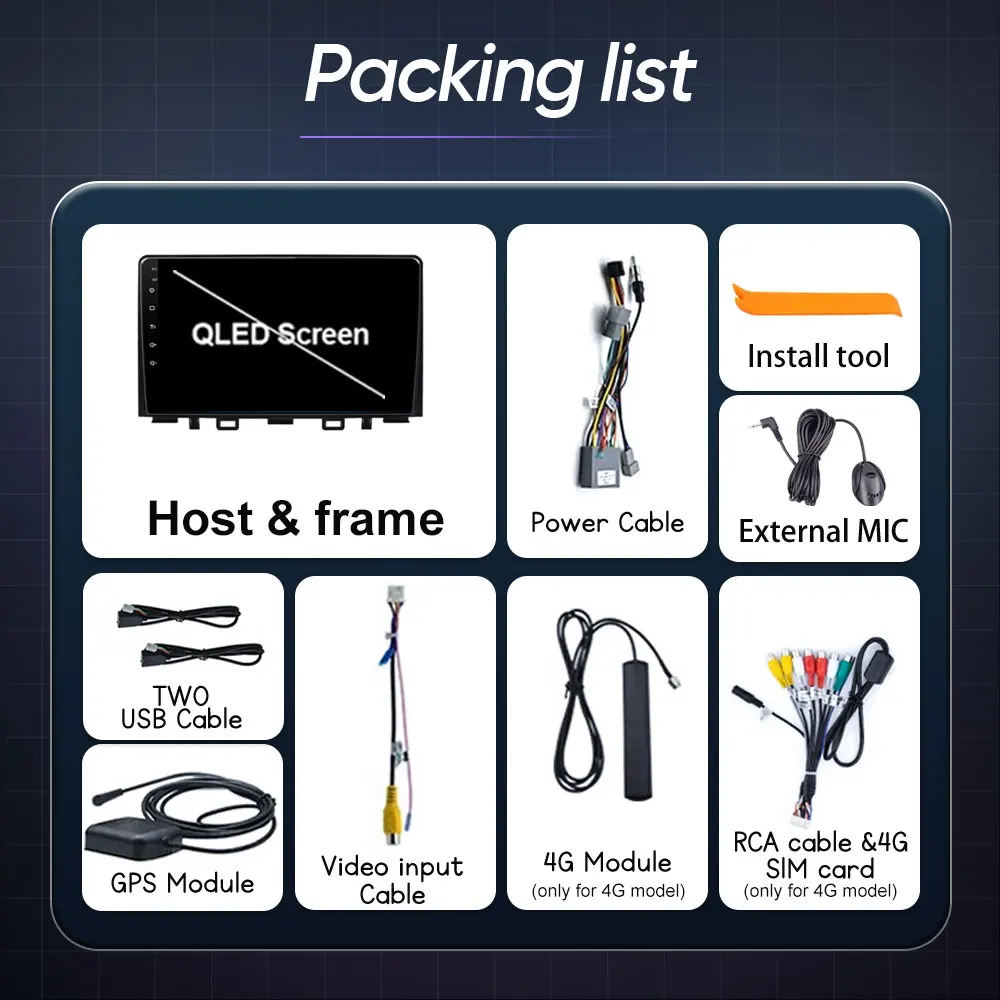 سيارة لكيا ريو YB KX كروس 2016 - 2020 أندرويد 14 وحدة رأس راديو تلقائي مشغل وسائط متعددة نظام تحديد المواقع والملاحة Carplay BT No 2din DVD