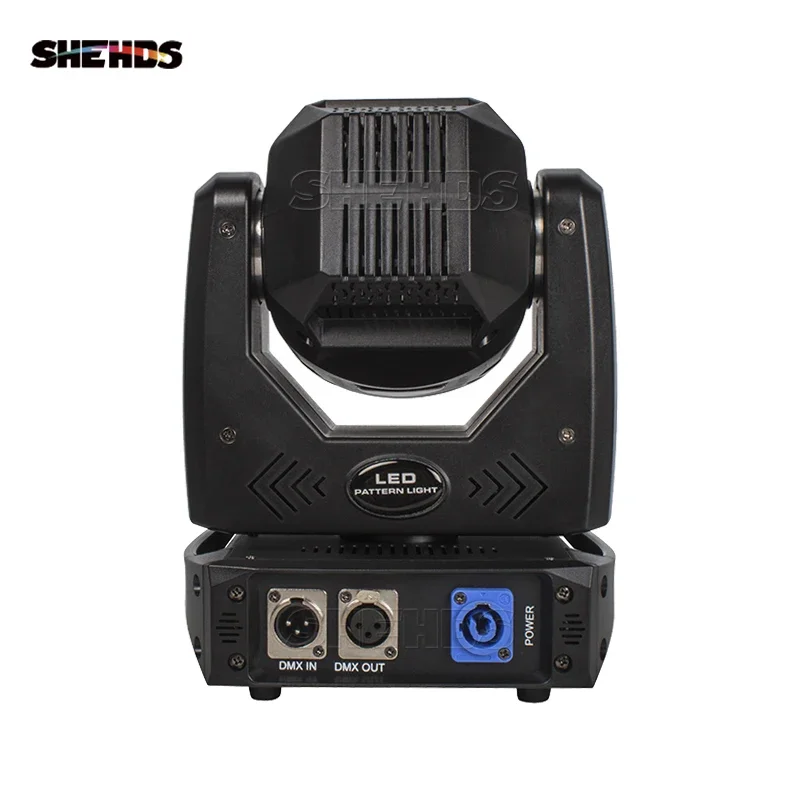 SHEHDS LED 80W With 3 Face Prism Moving Head Light 7 Pattern Electronic Focusing Party Bar Dj Disco DMX Stage Effect Lighting