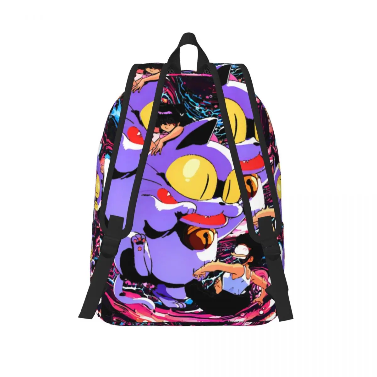 Ranma Shamploo Cat Bell Mochila para Adolescentes Estudante, Escola Bookbag, Elementary High College Outdoor, 1/2