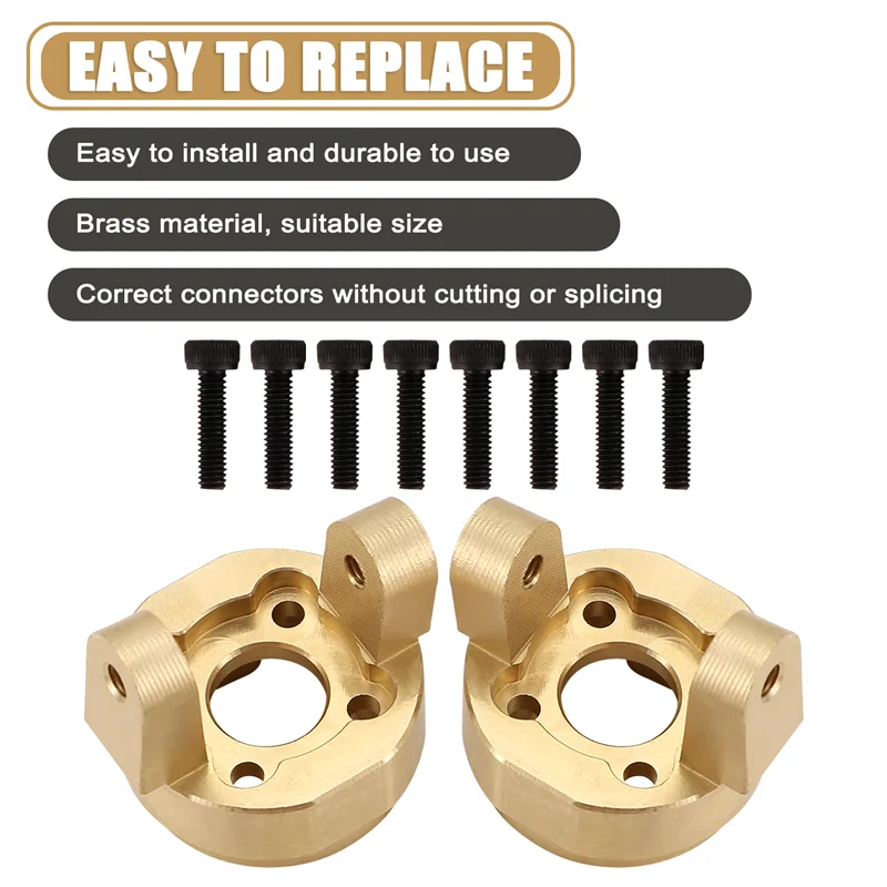 BEDW-RC Car Upgrade Brass C Seat Kit For MJX H8H 1/10 YK4102 YK4103 YK4104 YK4106 YK4082 YK4083 RC Car Upgrade Part
