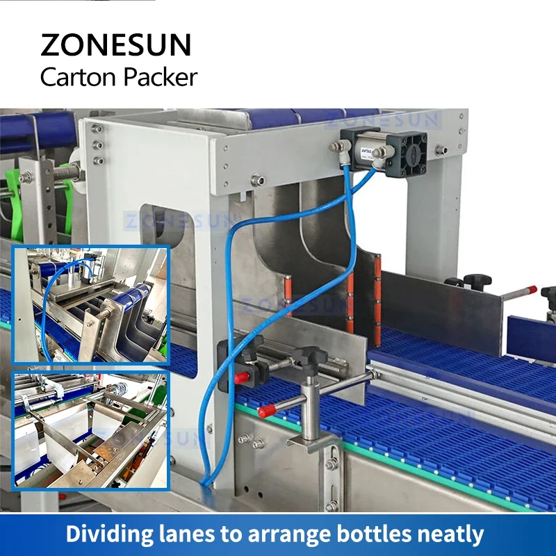 ZONESUN Automatic Case Packer Robot Gripper Robotic Arm Loading Erecting Machine Case Box ZS-CPL