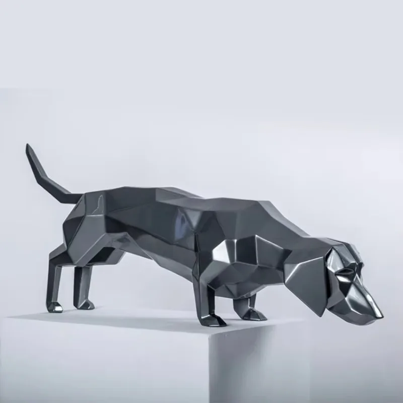Resin mini figurines, displaying fiberglass mannequins, home decor, garden, welcome dachshunds, decorative sculptures