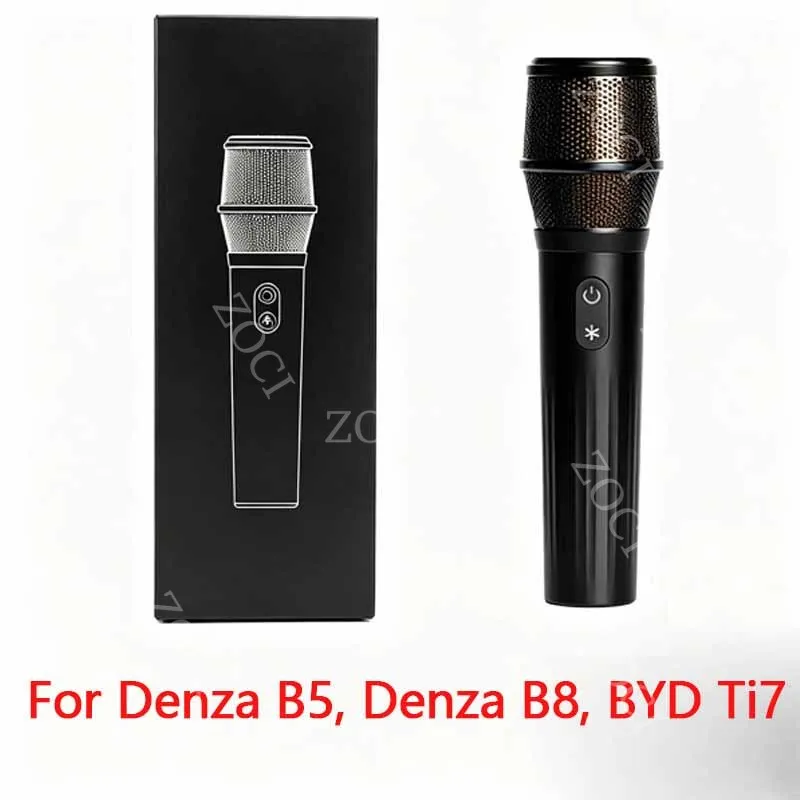 FIT For BYD FANGCHENGBAO Bao 5 Bao 8 Denza B5 Denza B8 Ti3 Ti7 Original Wireless Car KTV Microphone 2-Pack Handheld Mics