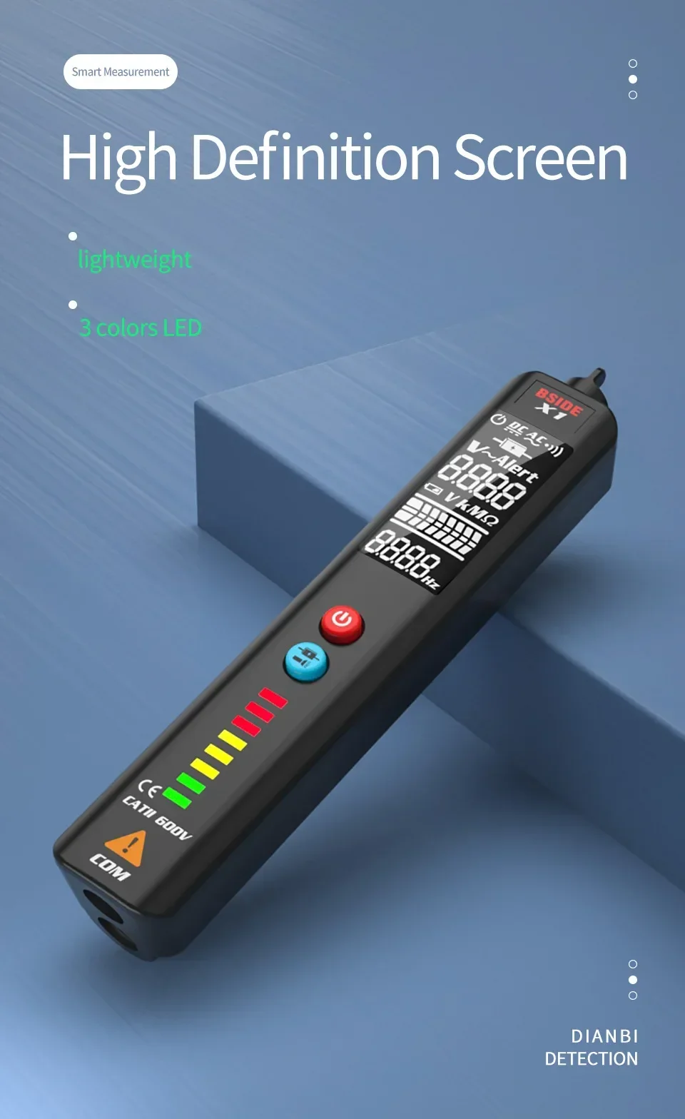 X1A Intelligent digital multimeter multi-meter electric pen test electric pen voltage detector