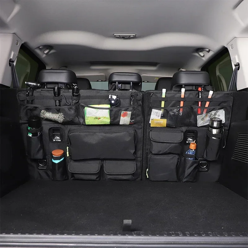 Oxford Cloth Black For Haval H9 2024-2025+ Car rear seat back tool storage hanging bag car interior modification accessories