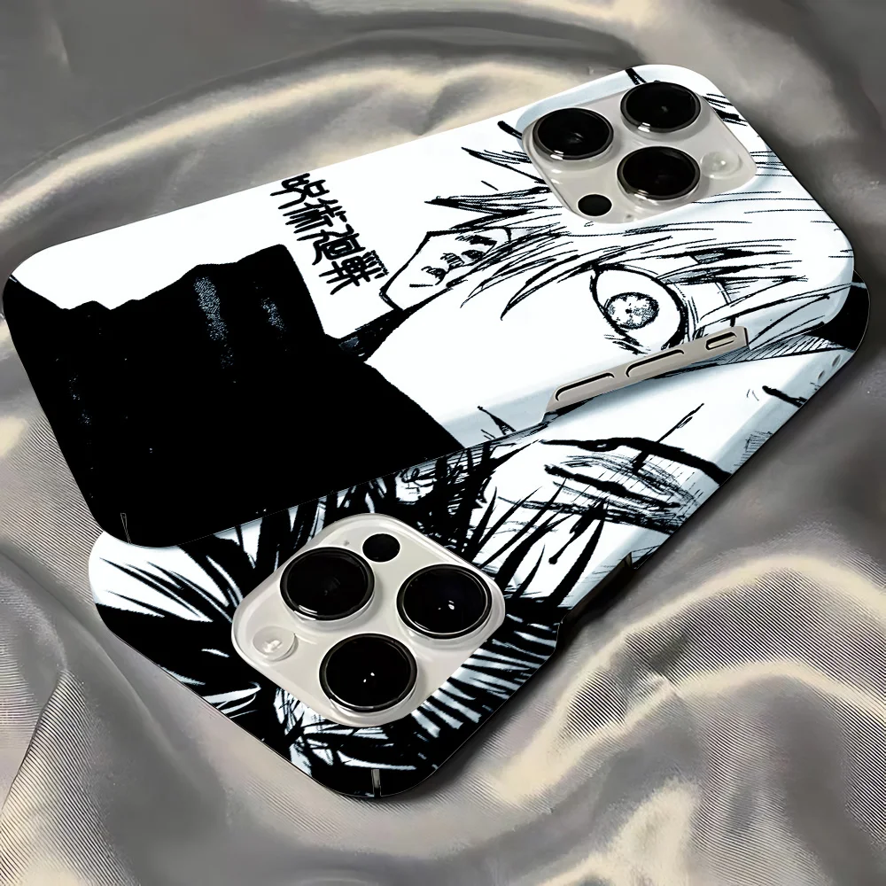 Anime Jujutsus Kaisens Phone Case for iPhone 16 15 14 13 12 11 Pro Max XS XR XSMax 6 7 8 Plus Glossy HD Hard PC Cover