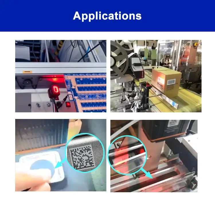 Scanner di codici a barre fisso industriale Ethernet 2D per scanner di codici QR fisso OEM IP65 per selezionatore logistico della linea di assemblaggio del trasportatore