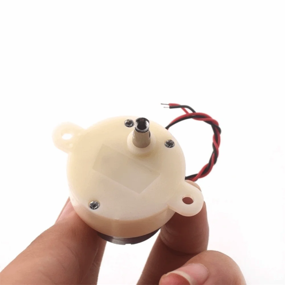 1pcs/3pcs DC 6V Speed Reduction Motor 5RPM Low Consumption Geared Motor Plastic Geared High Torsion Gear Reduction Motor