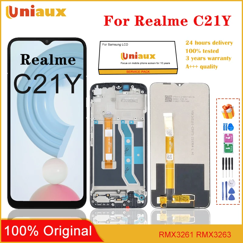 

For Realme C21Y Mobile Phone LCD Screen Display assembly Touch Screen LCD Panel Replacement