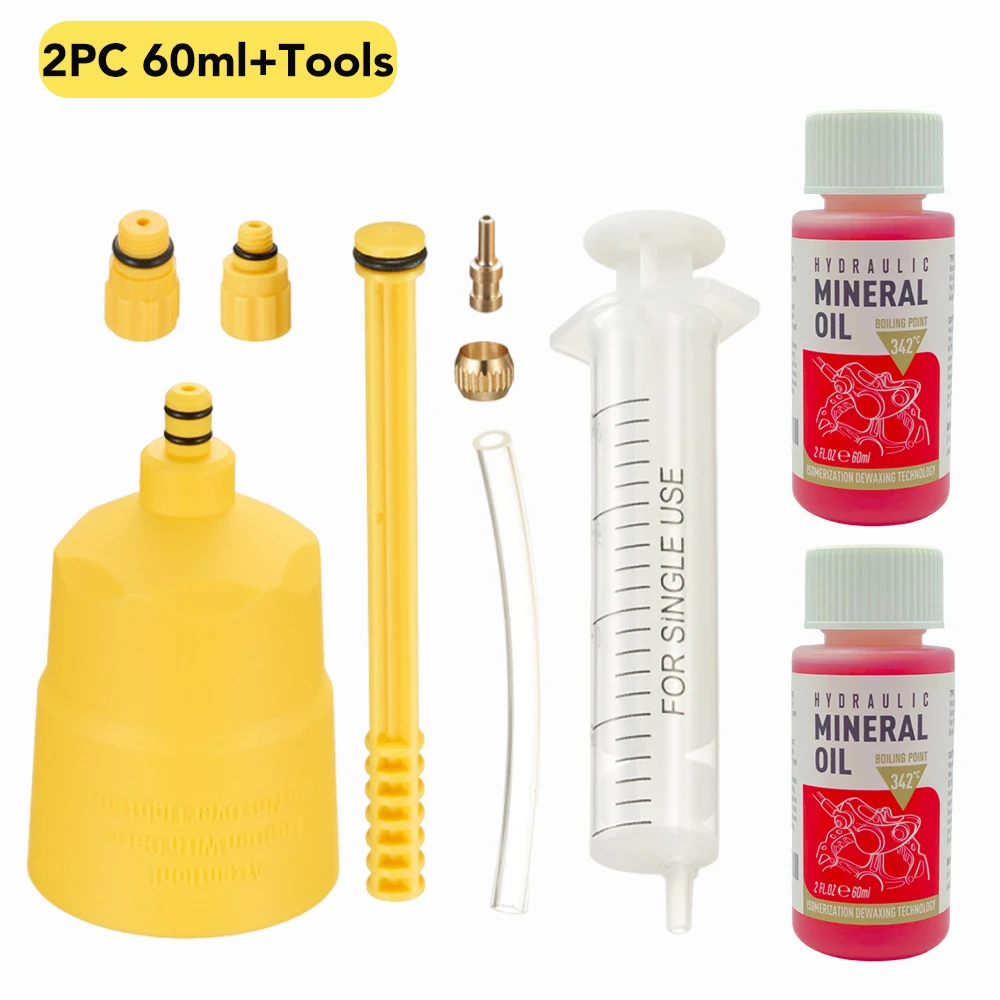 Fietsremmen Minerale Olie 60ML Fiets Hydraulische Schijfrem Olie Ontluchtingsset Voor SHIMANO TEKTRO SRAM NUTT Serie Remreparatie Gereedschap