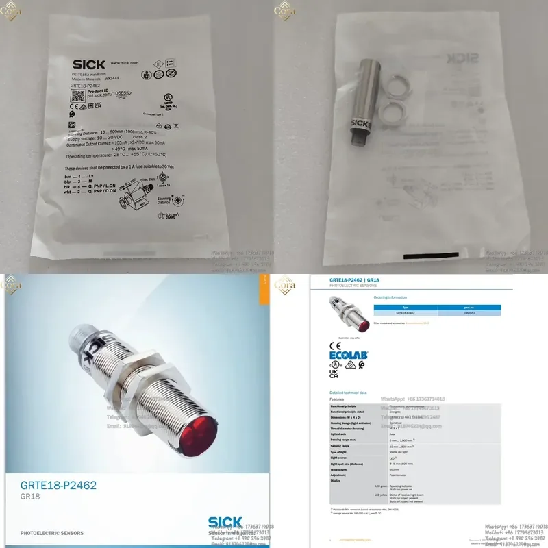 SICK Diffuse Reflection Photoelectric Sensor GRTE18-P2462 Order No. 1066552 Photoelectric Switch