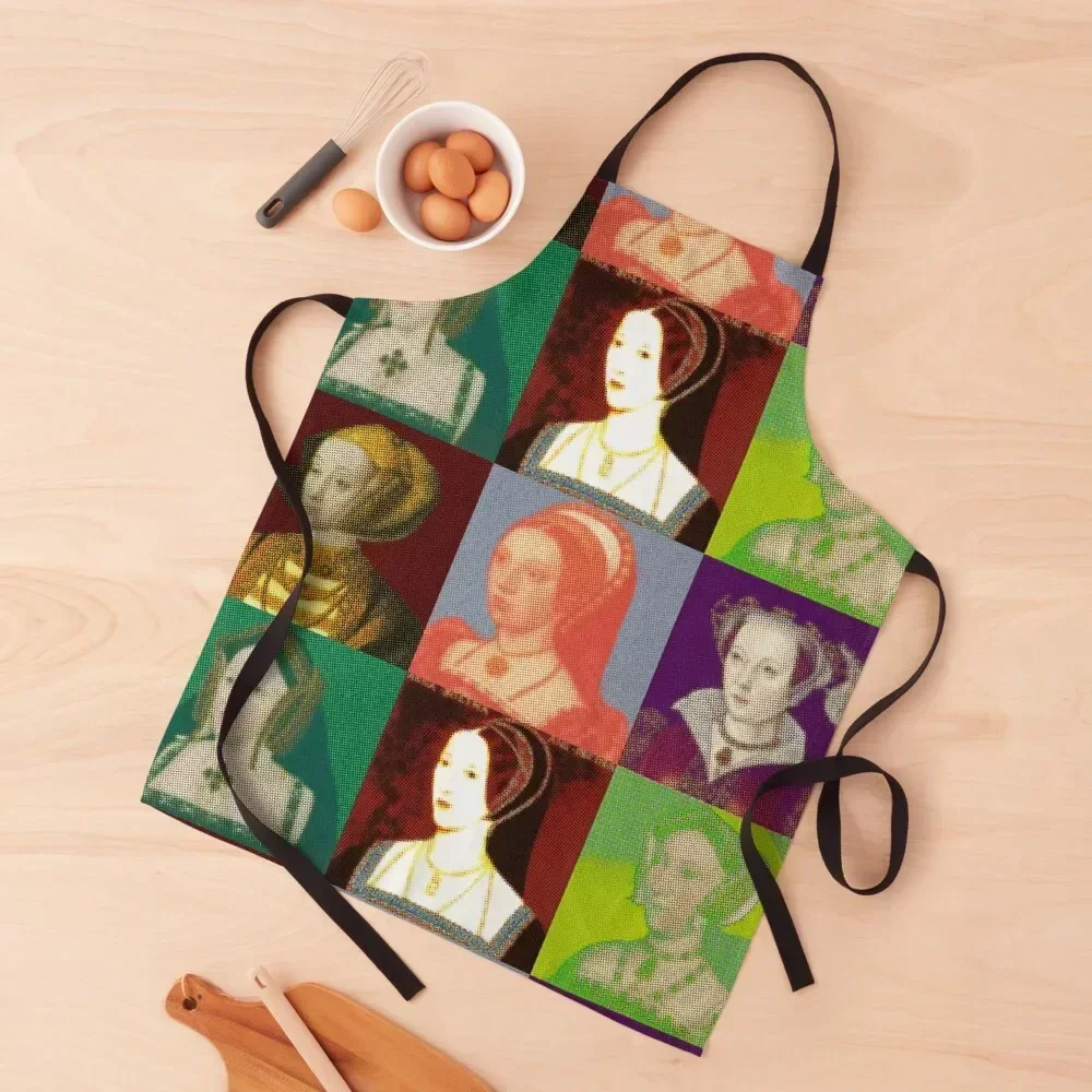 

Six Wives - Pop- ZOOM Up Close Apron For Women professional kitchen Kitchen Things For Home All For Kitchen And Home Apron