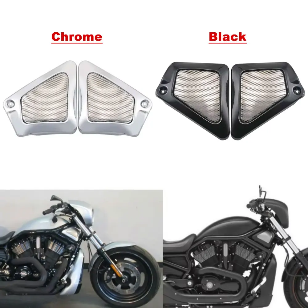 2Pcs Motorcycle Airbox Frame Neck Air Intake Side Cover For Harley V-Rod VRSCA VRSCB VRSCAW Night Rod Special 2002-17 Accessory