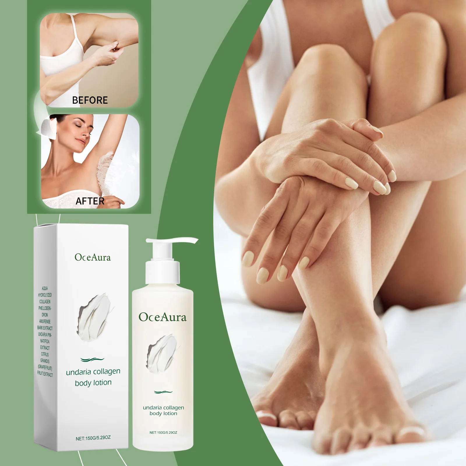 

OceAura Collagen Body Milk Moisturizing and Locking Moisture Nourishing Skin