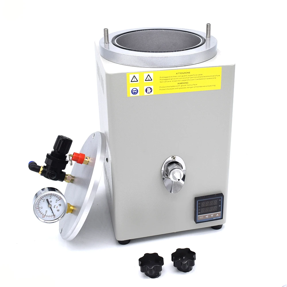 Jewelry Mold Wax Injector Machine Stainless Steel 150 Manual Adjustment Knob Digital Control Equipment DIY Casting