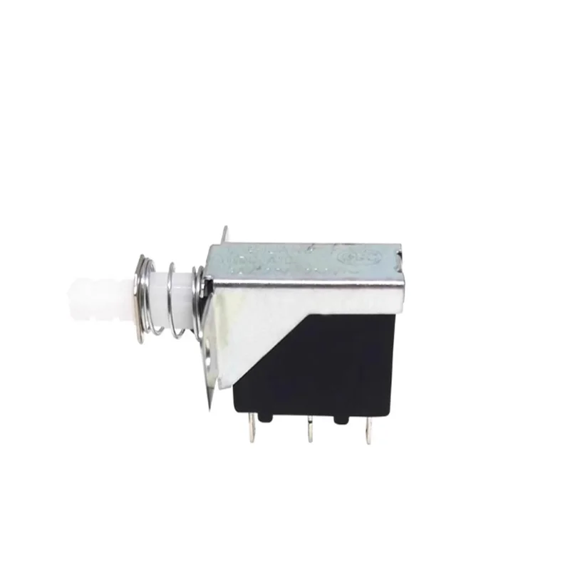 10PCS KCD-A10 straight key switch SW-3-2 push-button switch 2/3 pins Kitchen range hood power switch self-locking button