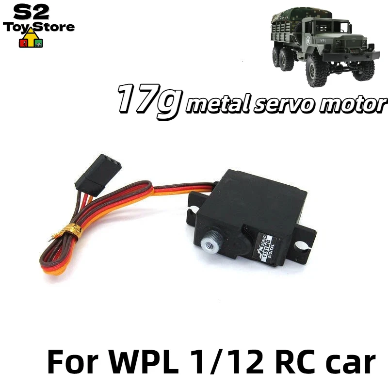 JX 17g Digital Metal Gear Servo 1181MG Upgrade Part For MN WPL D12 Military Semi Truck RC Crawler Car Steering System
