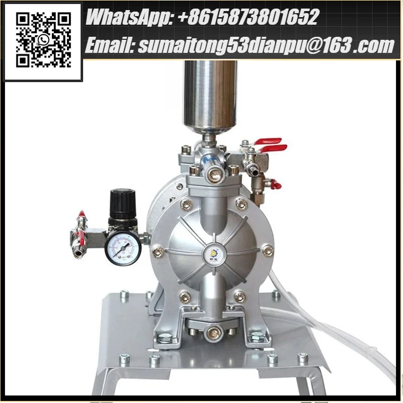 DPA-10 Pneumatic Double Diaphragm Pump Small Paint Spraying Suit Membrane Pump Pneumatic Diaphragm Paint Pump