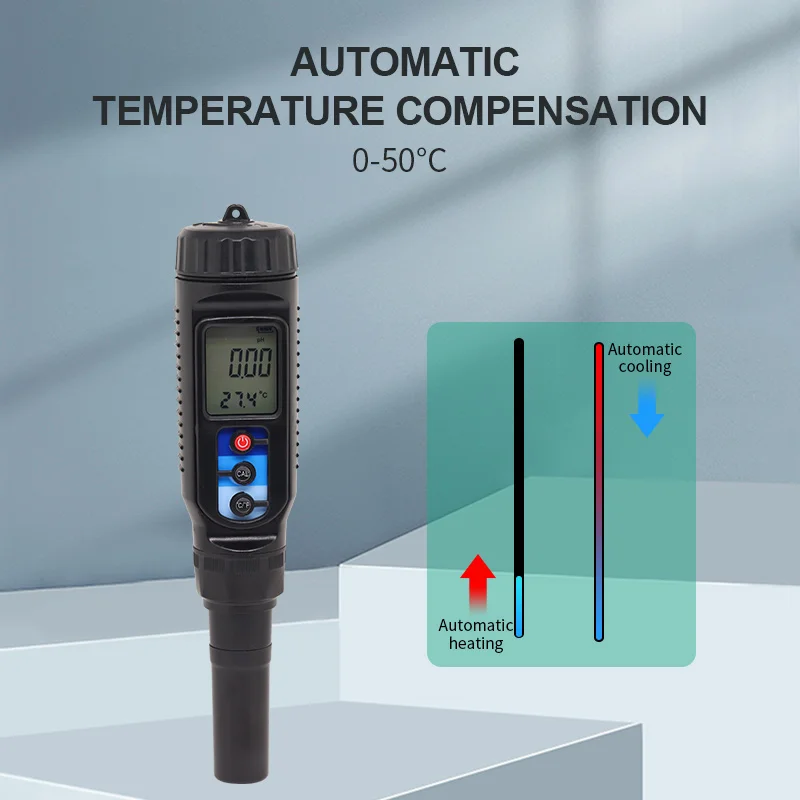 High Precision 0.01 PH Meter Waterproof Sharp Probe Digital Soil Tester Hydroponics Monitor For Cheese Lab Drinking Water