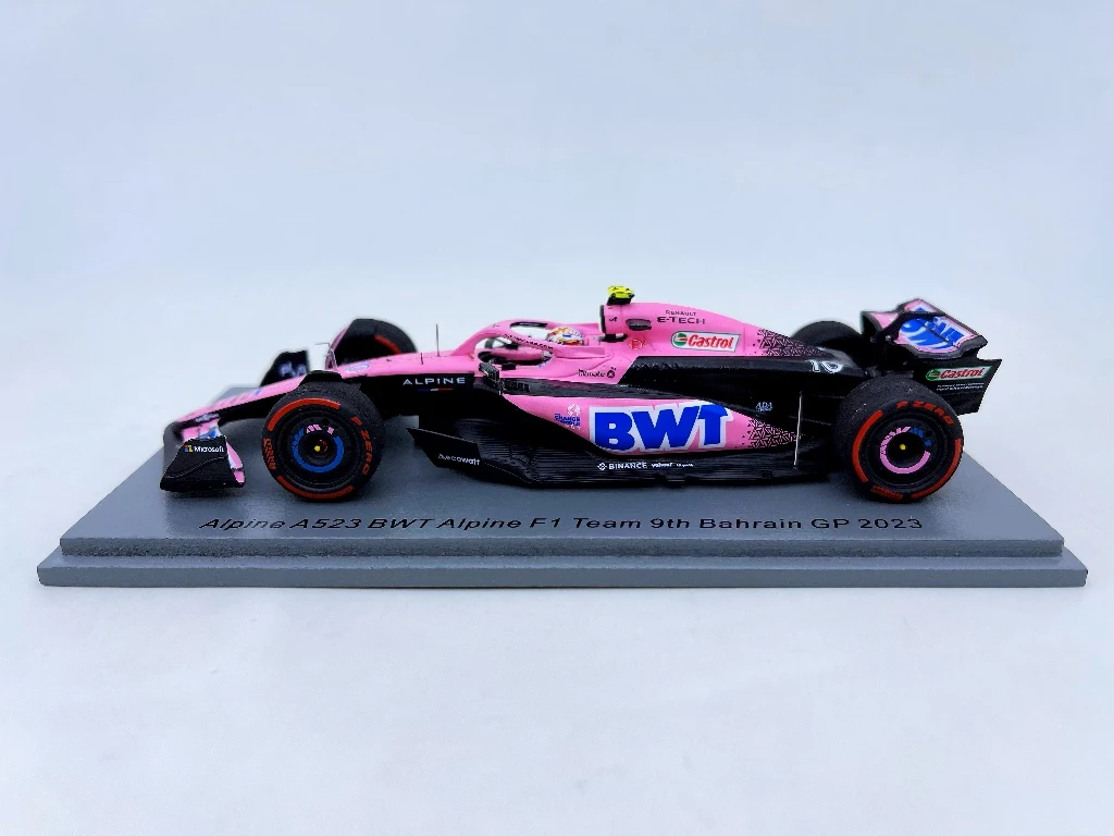 SPARK 1:43 F1 Alpine A523 BWT Gasley 2023 Bahrain Simulation Limited Edition Resin Metal Static Car Model Toy Gift