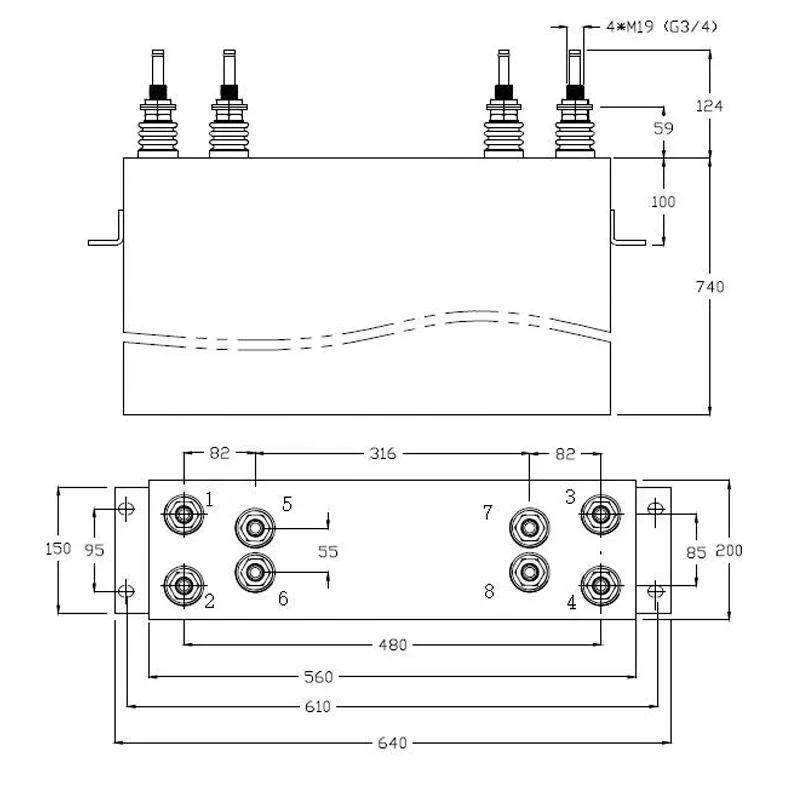Capacitor de filme eletrônico 3.0k Elétrico 1200HZ