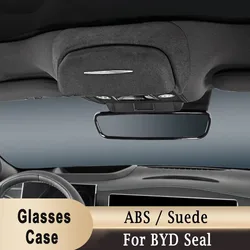 For BYD SealCar Glasses Case Glasses Case High-quality ABS / Suede Ceiling Sunglasses Storage Box Interior Accessories