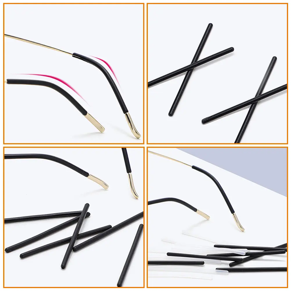 5Pairs Anti-Allergic Silicone Glasses Leg Covers Non-Slip Eyeglasses Hooks for Running Swimming Gym Outdoor Sports Comfortable