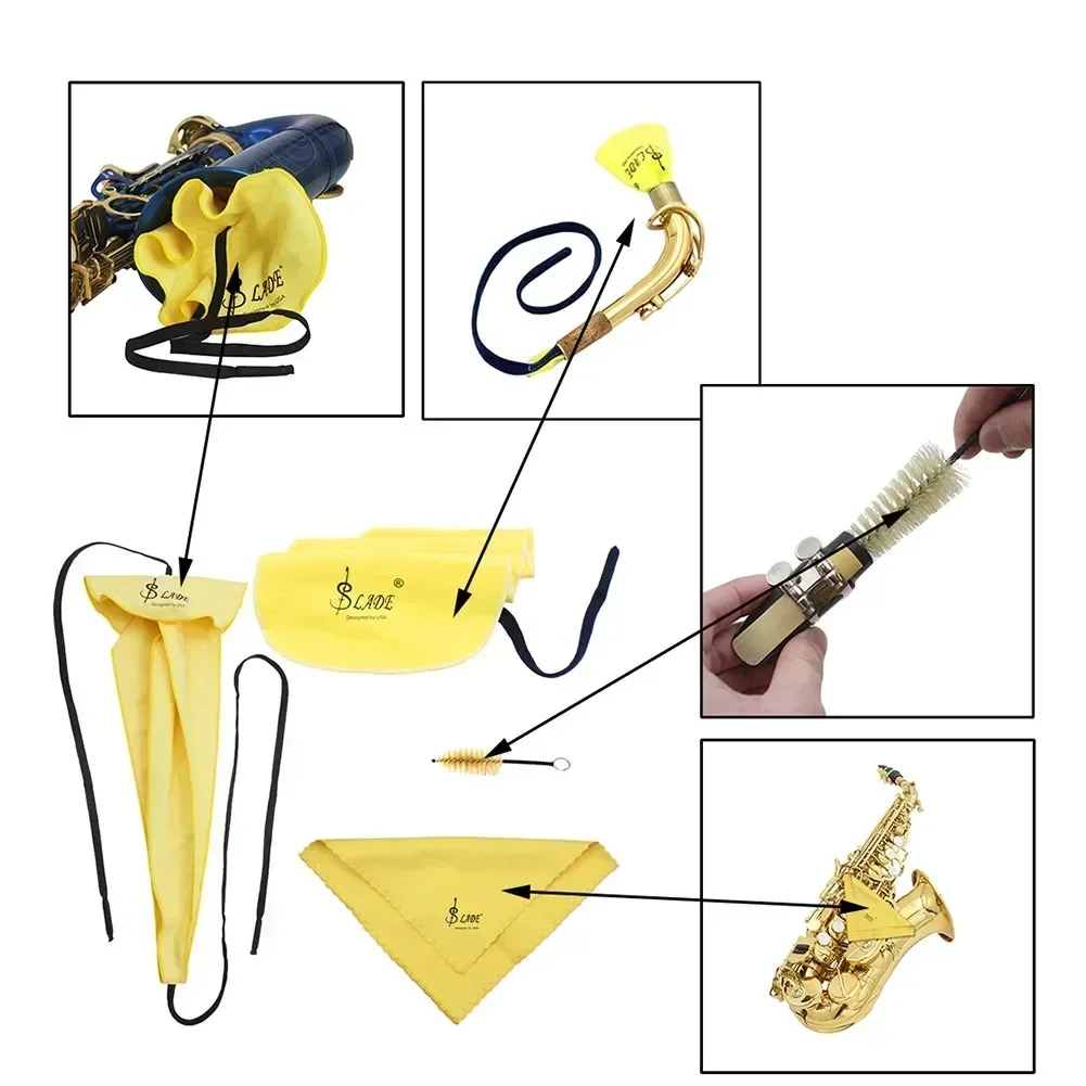 High quality For Saxophone Cleaning Care Kit for For Saxophone Clarinet Flute Sax Get the Best Cleaning Results