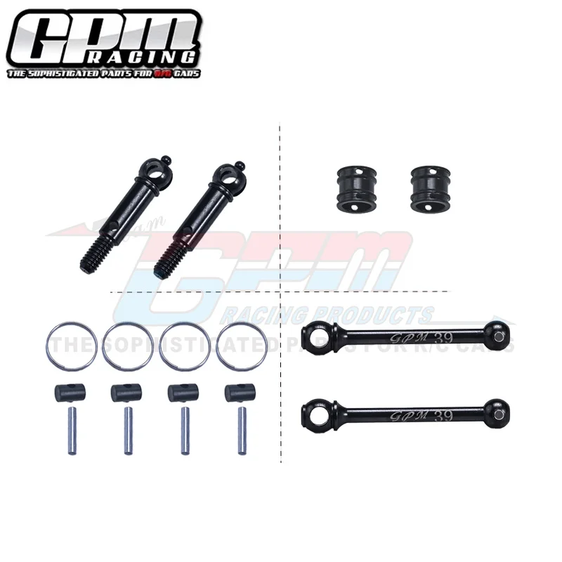 GPM 4140 Carbon Steel Double Section CVD 39mm For TAMIYA 1/10 XV-02 Pro XV-01