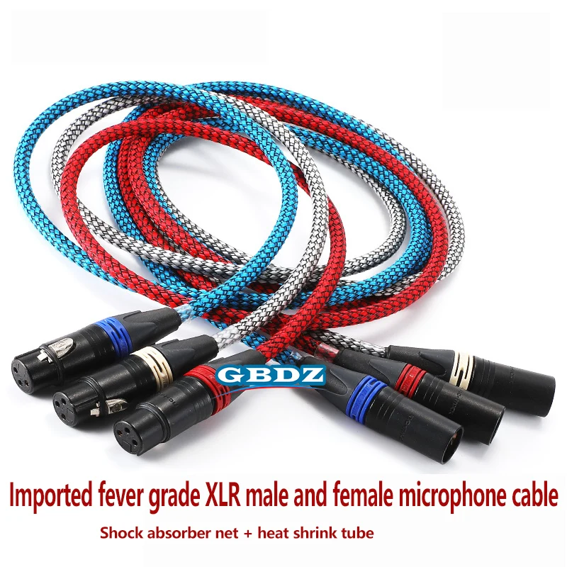 Microphone Audio Mixing Console Audio Cable 3 Pin Gold-plated XLR Balance Cable L-4E6S  XLR  Male to Female Cable Plug NC3FXX-B